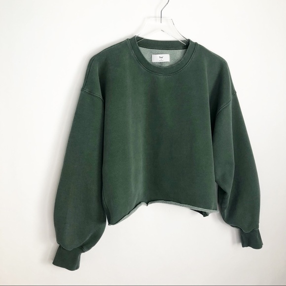 Aritzia Tops - ARITZIA TNA Garment Dyed Cropped Crewneck Top